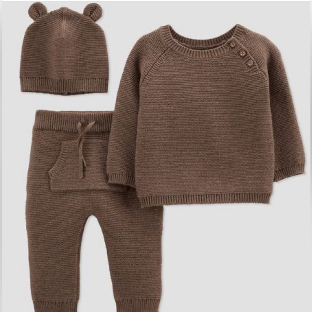Carter’s Newborn Knit Baby Bear Set
